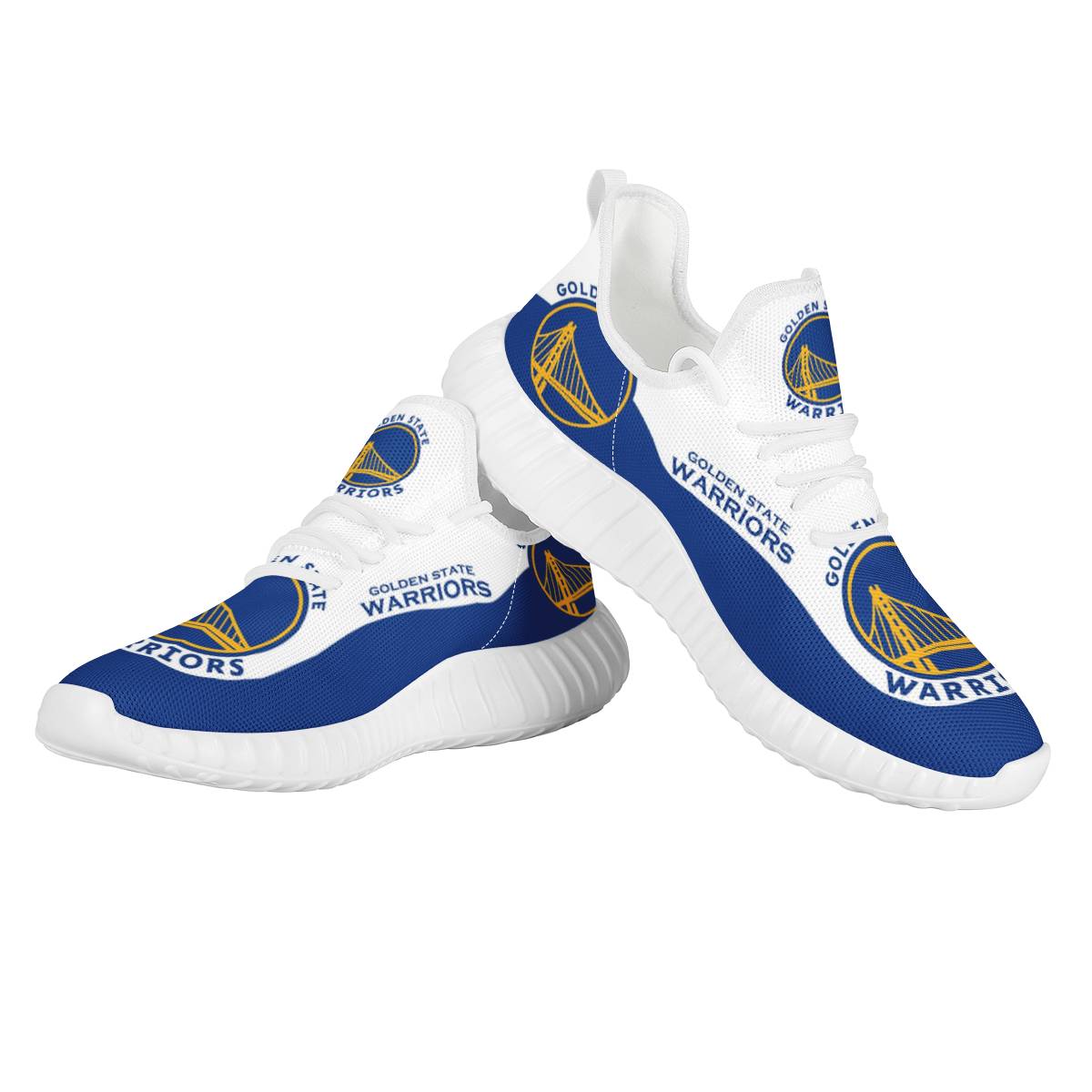 Women's Golden State Warriors Mesh Knit Sneakers/Shoes 003